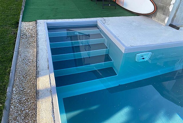 Pool mit Gegenstromanlage