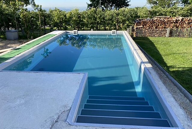 Pool mit Gegenstromanlage